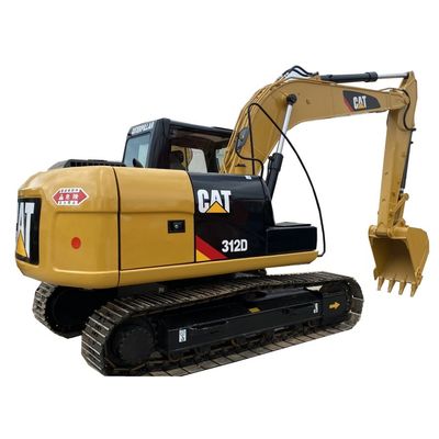 12 het Graafwerktuig 312D van Ton Used Hydraulic Crawler Excavator Caterpillar