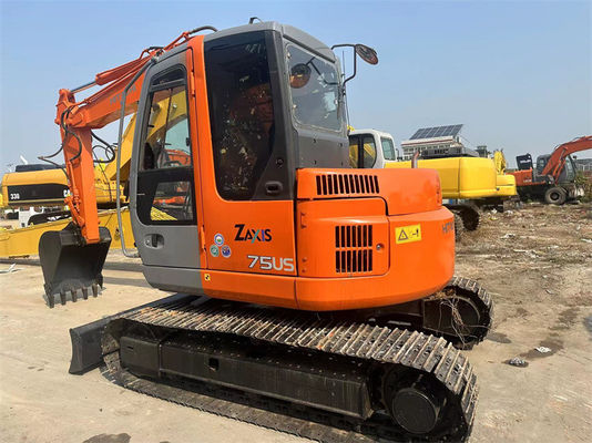 Gebruikte Hitachi ZX75US mini graafmachine Gebruikte 7,5 ton Hitachi ZX75 mini graafmachine graver