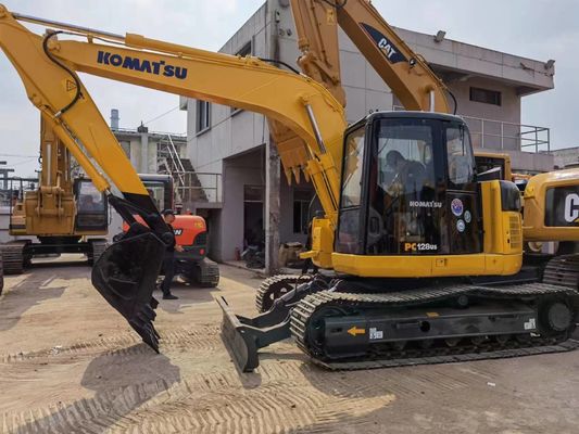 Gebruikte Japan Komatsu PC128US Graafmachine Tweedehands Komatsu PC128 Bouwmachines