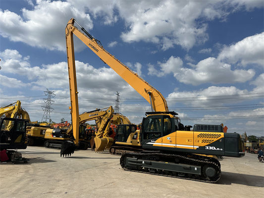 Gebruikte Hyundai 330 graafmachine met lange boom Gebruikte Hyundai R330 Digger